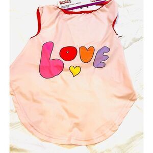 Boots & Barkley Love L/XL Tank Top Dog‎ Pet Shirt NWT